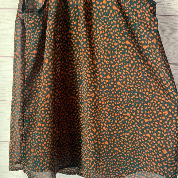 Mine Black and Brown Sheer Racerback Tank Top Button Up Front Pockets Size S - Picture 11 of 14